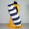 Yoga Crossbody, Navy Stripe