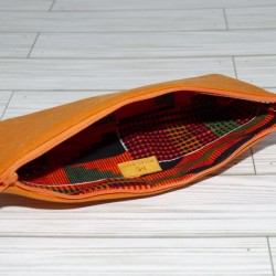 Pencil Pouch, Marmalade / Kente