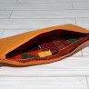 Pencil Pouch, Marmalade / Kente