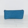 Pencil Pouch, Mosaic Blue Waxed