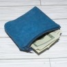 Coin Pouch, Mosaic Blue Waxed