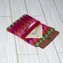 Mia Wallet Mini, Red Print