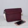 Chloe Mini, Maroon Waxed