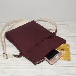 Chloe Mini, Maroon Waxed