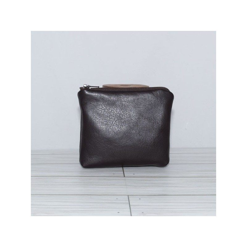 Coin Pouch, Brown Leather