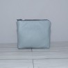 Coin Pouch, Light Blue Leather