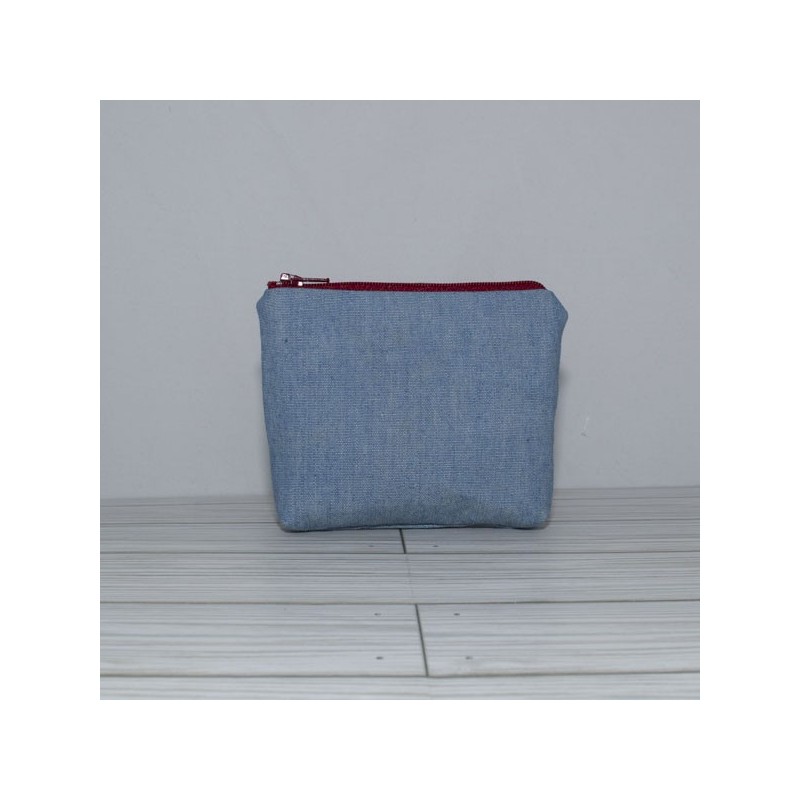 Coin Pouch, Light Denim