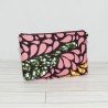 Everyday Pouch : Petals in Peach, Green & Tangerine