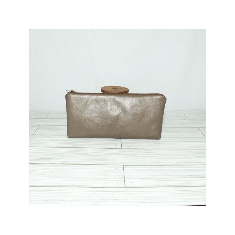 Pencil Pouch, Light Brown Leather