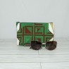 Everyday Pouch, Green African Print