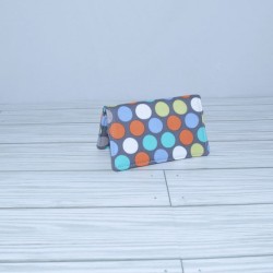 Card Case, Dots on Grey