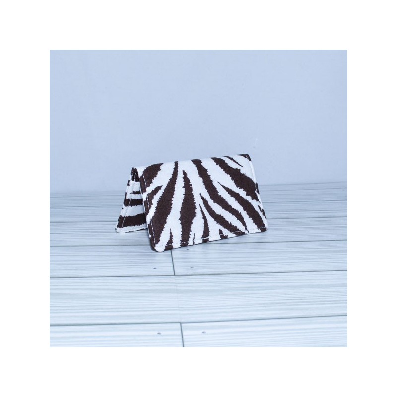 Card case, Brown Zebra