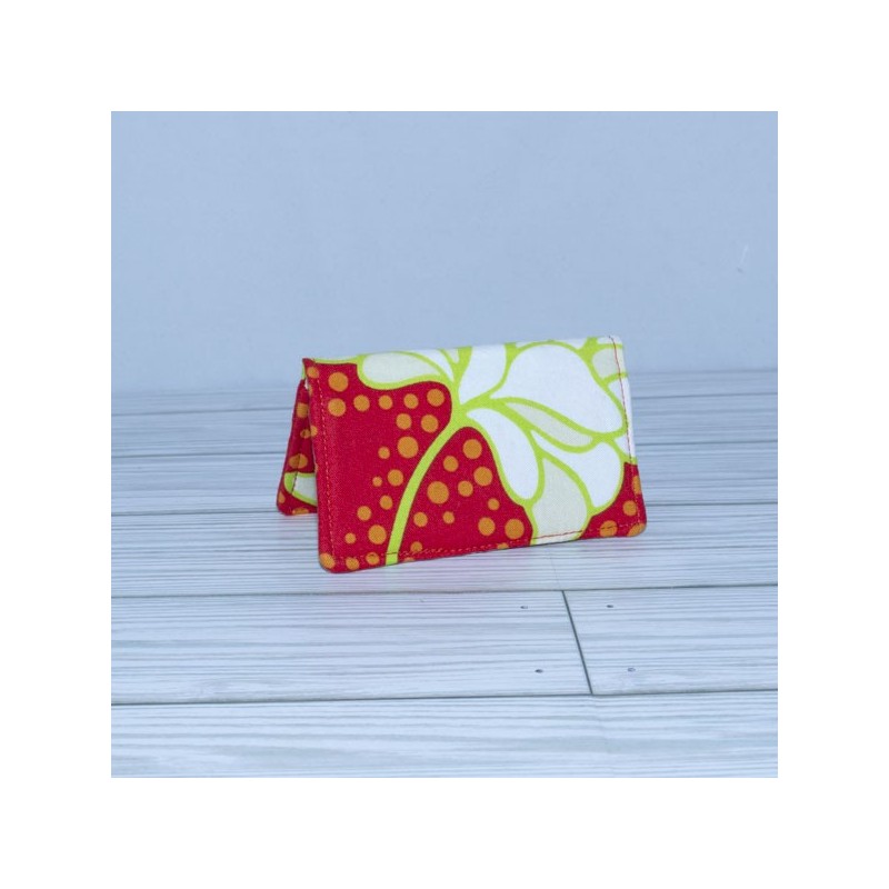 Card Case, Red Peony