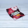 Card Case, Red Floral