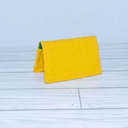 Card Case, Canvas Yellow