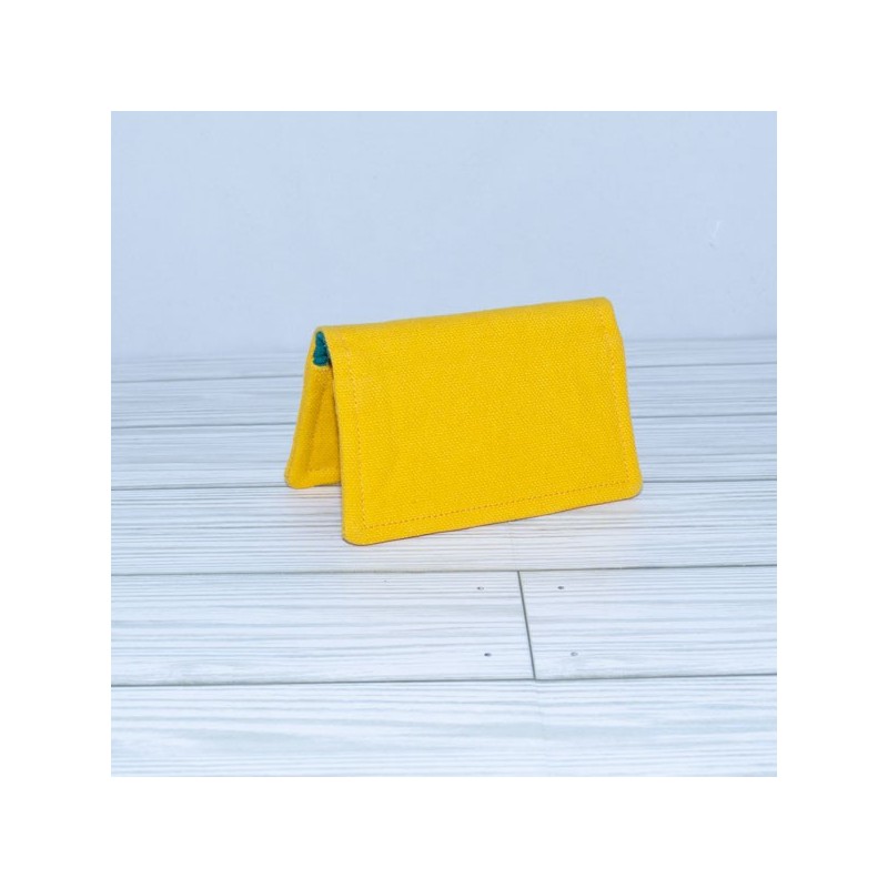 Card Case, Canvas Yellow