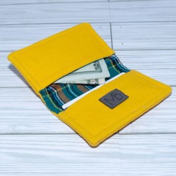 Card Case, Canvas Yellow