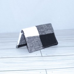 Card Case, Black Check