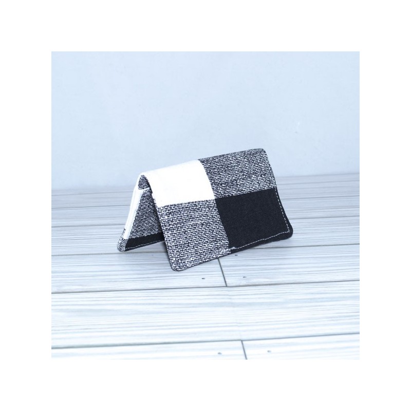 Card Case, Black Check