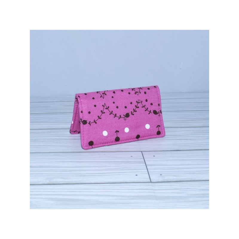 Card Case, Pink Print