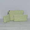Kellie Wristlet, Green Gingham