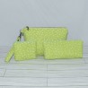 Kellie Wristlet, Monotone Dots / Kiwi