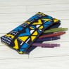 Pencil Pouch, Samakaka Blue + Yellow