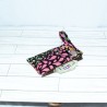 Phone Wristlet: Petals in Peach, Green & Tangerine