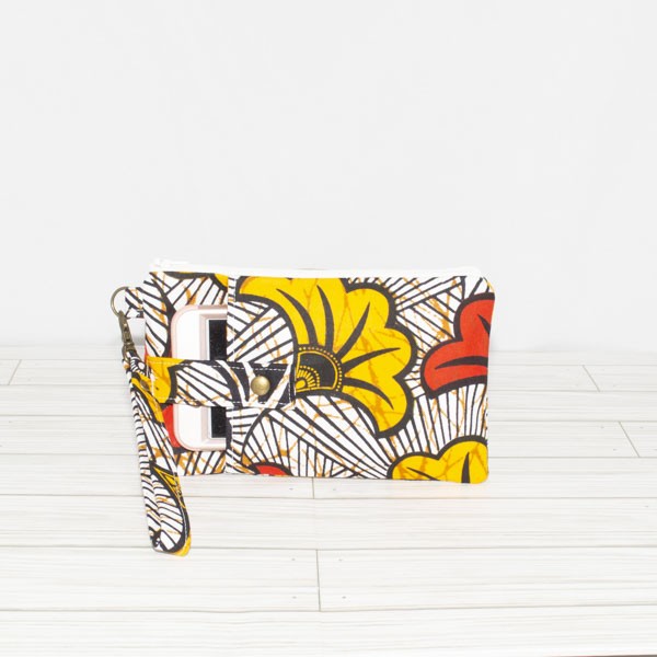 Phone Wristlet: Ankara Floral