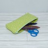 Pencil Pouch : Monotone Kiwi Dots