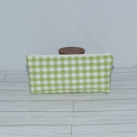 Pencil Pouch : Green Gingham