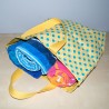Beach Tote : Yellow & Blue