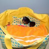 Beach Tote : Yellow & Blue