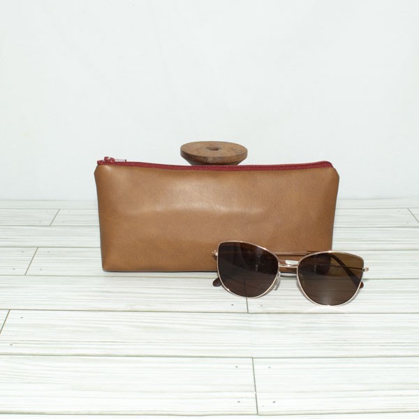Pencil Pouch : Faux Leather