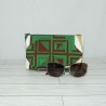 Everyday Pouch : Green African Print