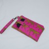 Phone Wristlet, Pink Jaguar