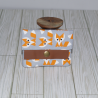 Mia Wallet (mini) : Foxes on Grey