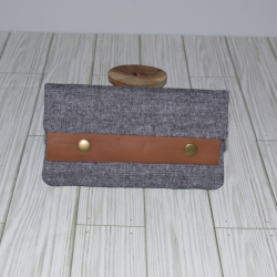 Mia Wallet : Grey Linen