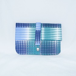 Jillian Tablet Case, Impressions Plaid Blue