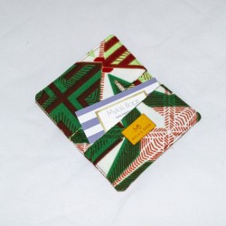 Card Case, Green African Print