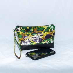 Kellie Wristlet : Snake Brights