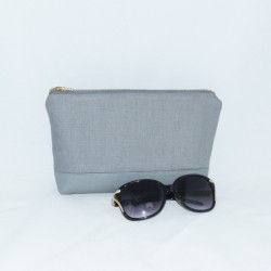 Kellie Pouch : Grey Linen