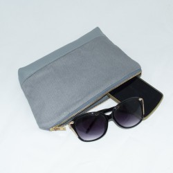 Kellie Pouch : Grey Linen
