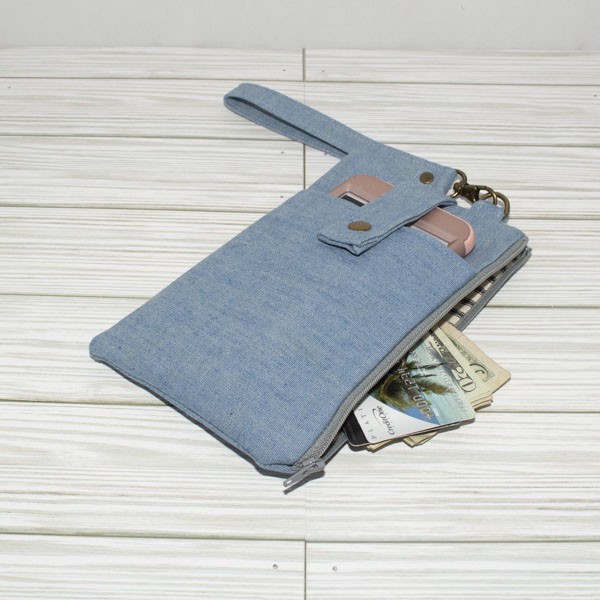 Phone Wristlet: Denim