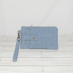 Phone Wristlet: Denim
