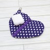Heart : White dots on purple