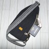 Fielder Sling Pouch: Dark Denim + Ankara Floral