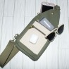 Fielder Sling Pouch: Olive + Natural Canvas
