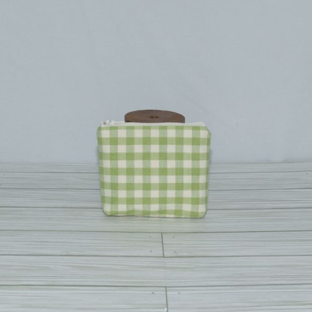 Coin Pouch : Green Gingham