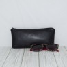 Pencil Pouch, Black Leather